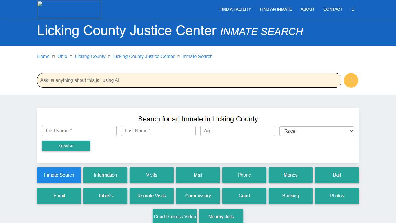 Licking County Inmate Search & Roster | Find Inmates OH